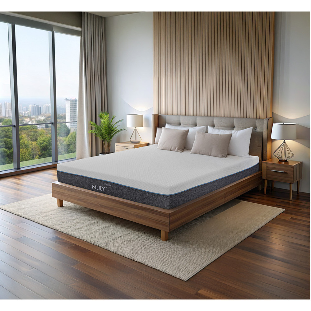 Mise en ambiance du matelas roulé hybride