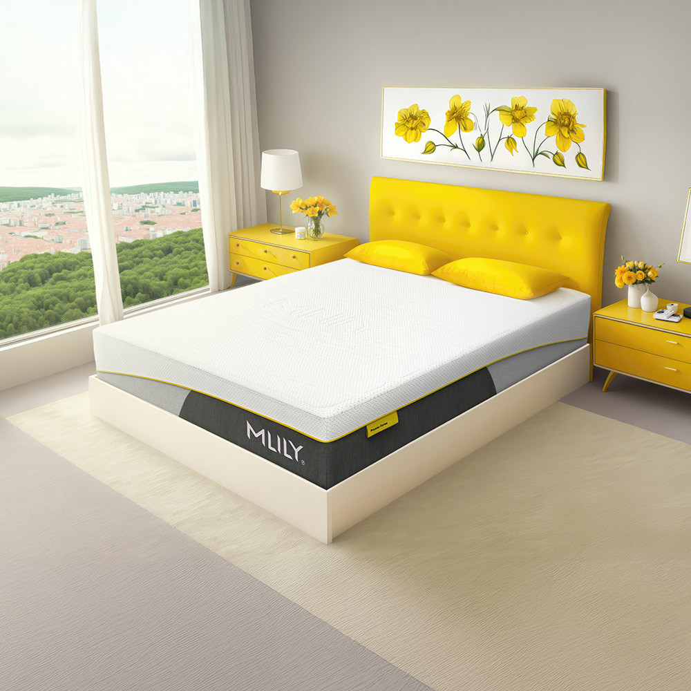 mise en ambiance du matelas hybride premier ferme mlily