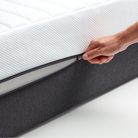 Détail housse rafraîchissante CoolQuilt matelas Tempur Pro Luxe pour régulation thermique