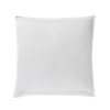 Taie d’oreiller 65x65 cm couleur blanc en jacquard de satin