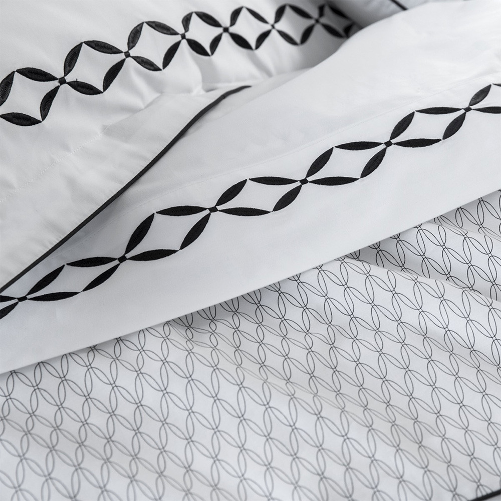 Zoom sur Housse de couette en percale de coton Tropical - Tradition des vosges