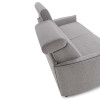 zoom sur le côté le canapé convertible droit camille