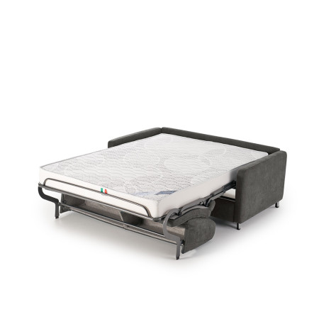 canapé convertible ouvert gris modèle caro