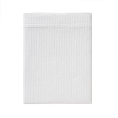 Drap plat jacquard de satin Grand hôtel chez Olyrêve Literie