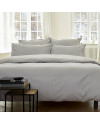 Drap plat jacquard de satin Grand hôtel chez Olyrêve Literie