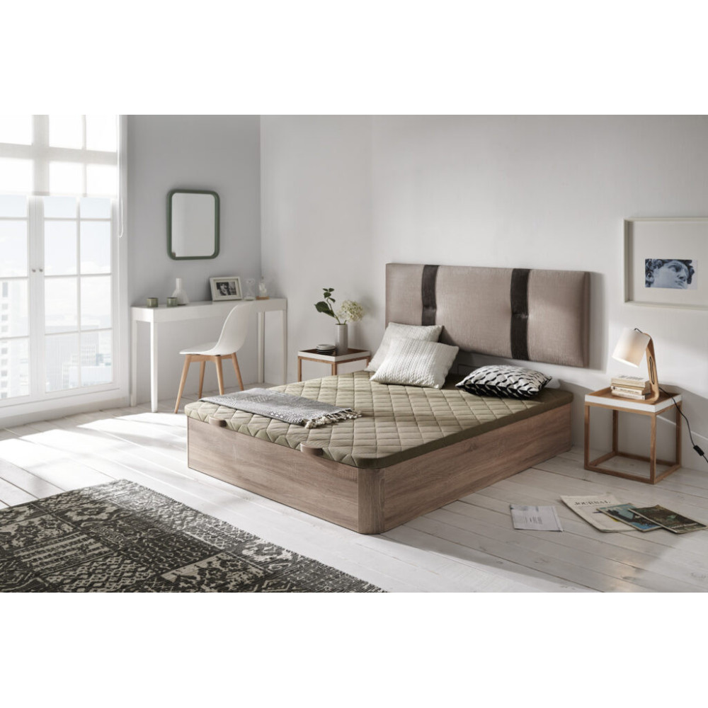 Lit coffre en bois Condor : rangement, confort et design