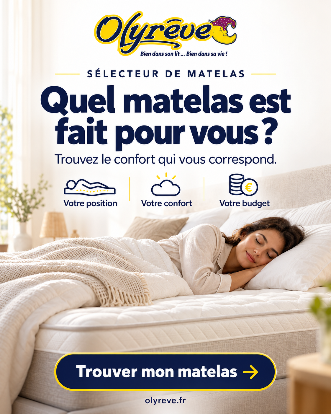 zones de confort et position de sommeil