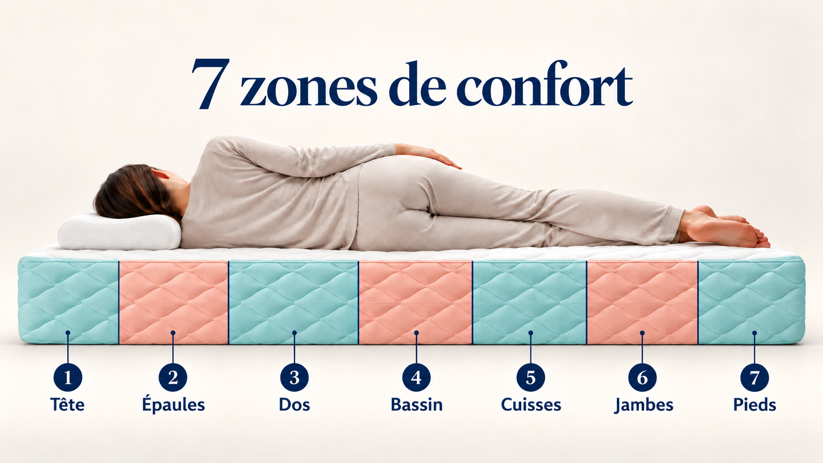 matelas zones de confort