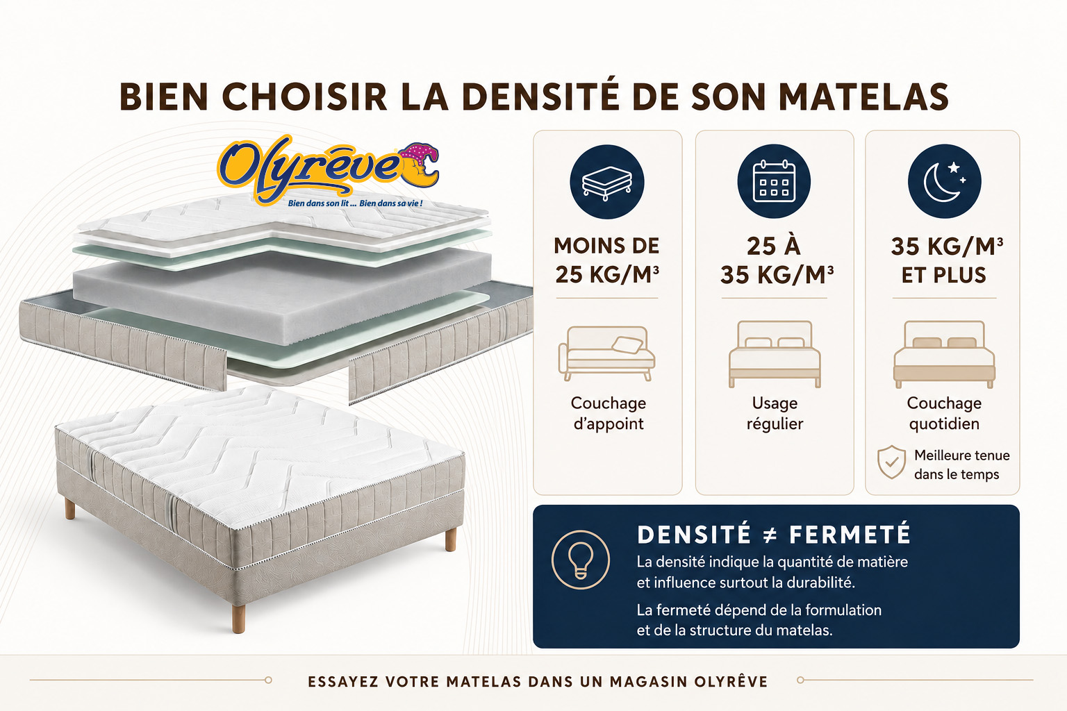 choisir la densité de son matelas