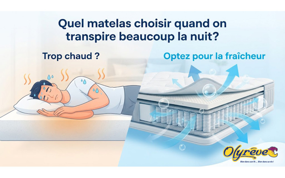 Quel matelas choisir quand on transpire beaucoup la nuit ?