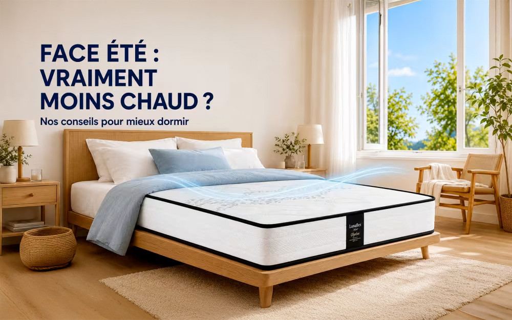 A-t-on vraiment moins chaud sur un matelas avec une face été ?