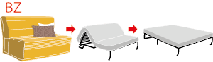 canapé lit type BZ